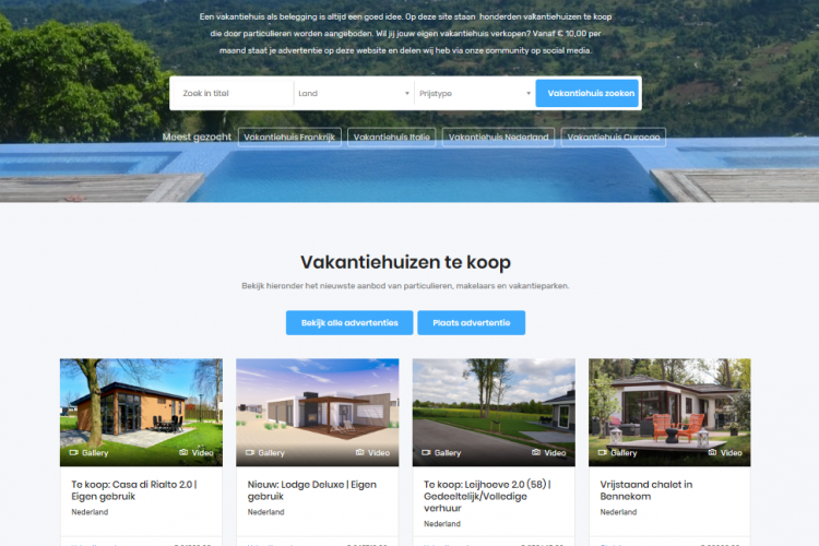 Vakantiehuizen Immoboulevard nu ook op eenvakantiehuisjekopen.nl